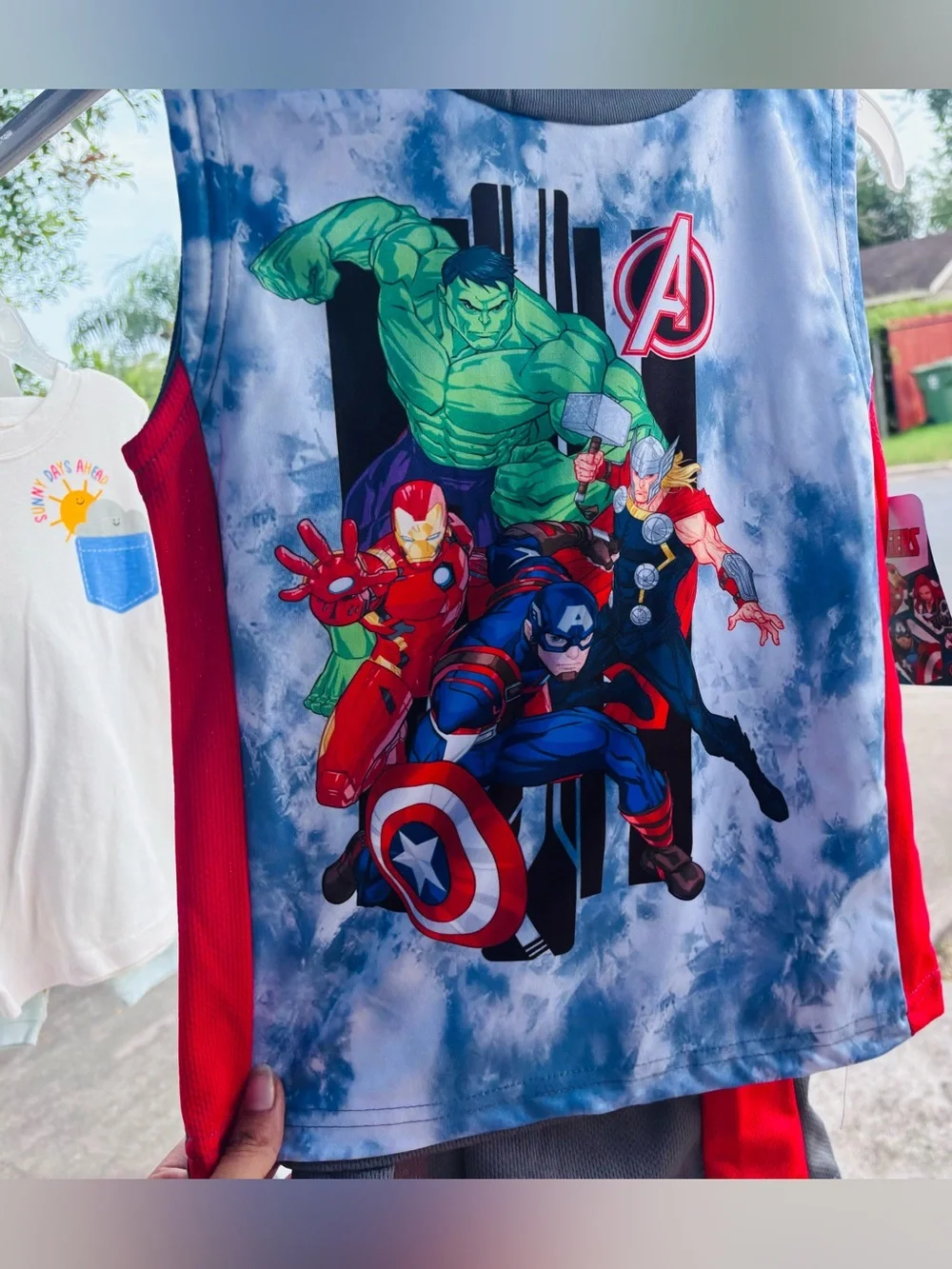 Marvel Avengers Graphic Tank Top - Blue, Red, Green